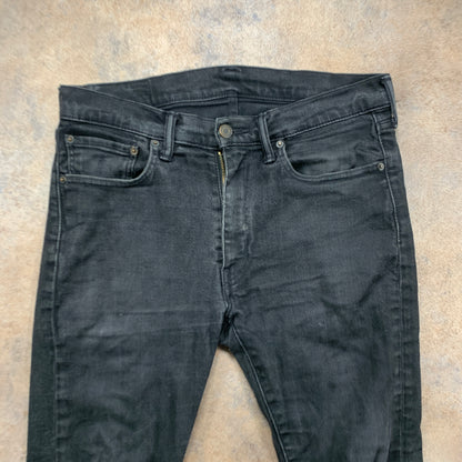 LEVI'S 519 Jeans W32 L27 Mens Skinny Fit Grey