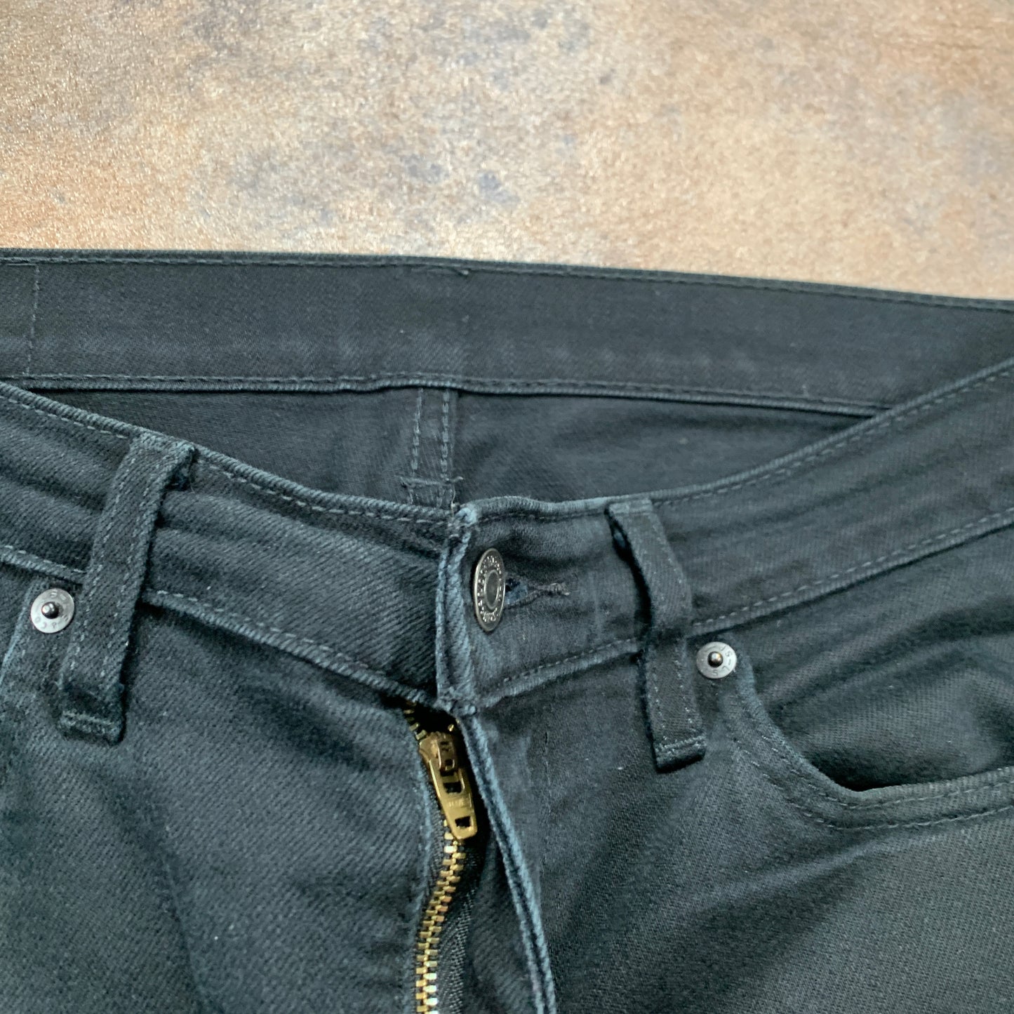 LEVI'S Jeans W32 L30 Mens Slim Fit Black