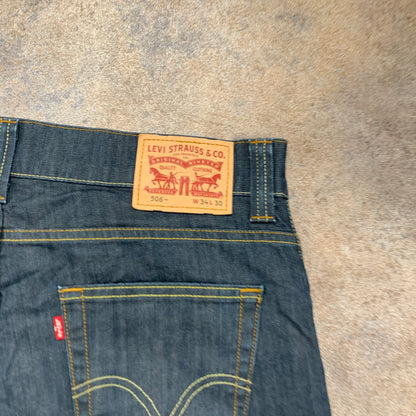 Vintage LEVI'S 506 Jeans W34 L27 Mens Regular Fit Straight Blue