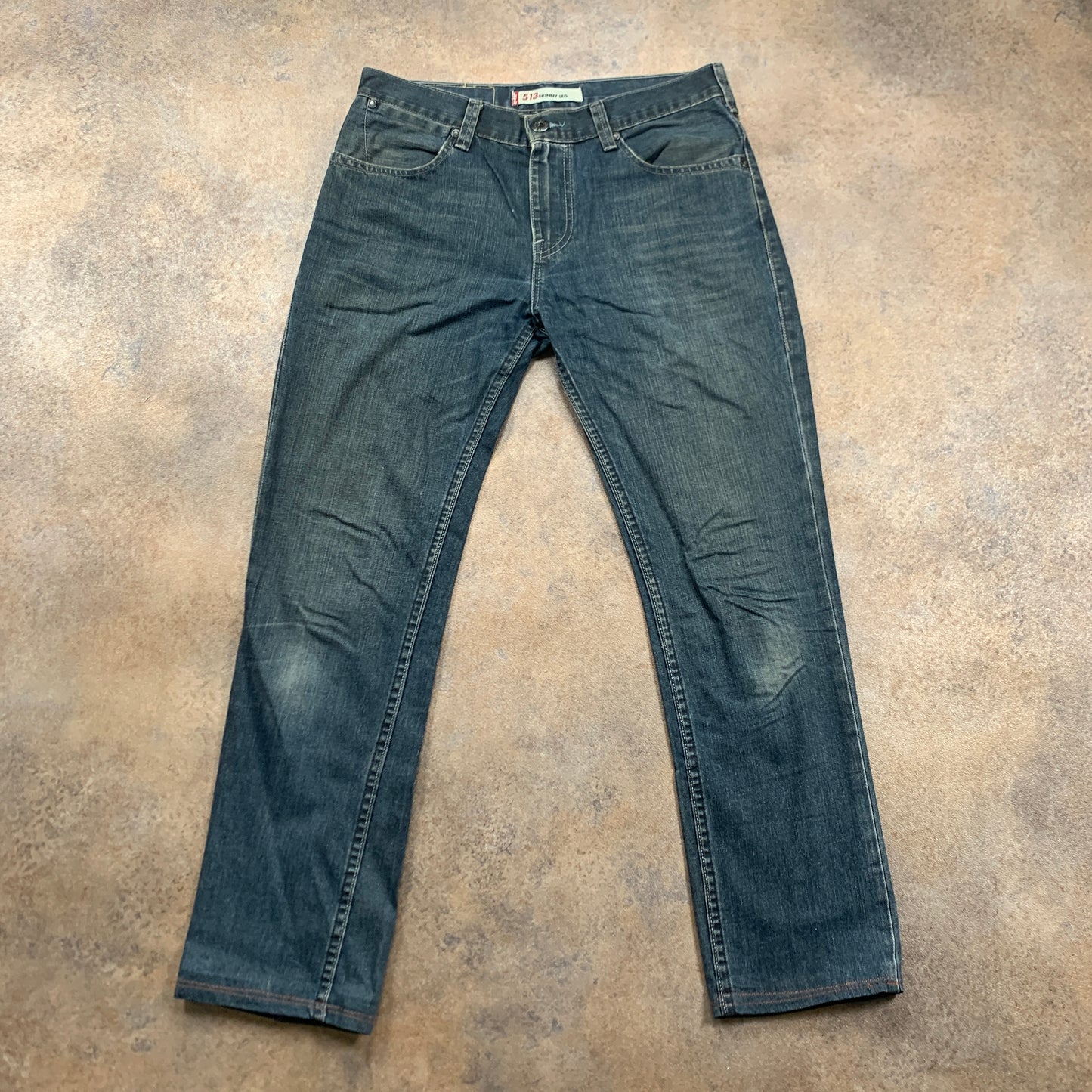 Vintage LEVI'S 513 Jeans W32 L28 Mens Slim Fit Blue