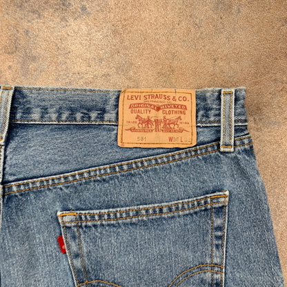 Vintage LEVI'S 581 Jeans W38 L32 Mens Regular Fit Straight Blue