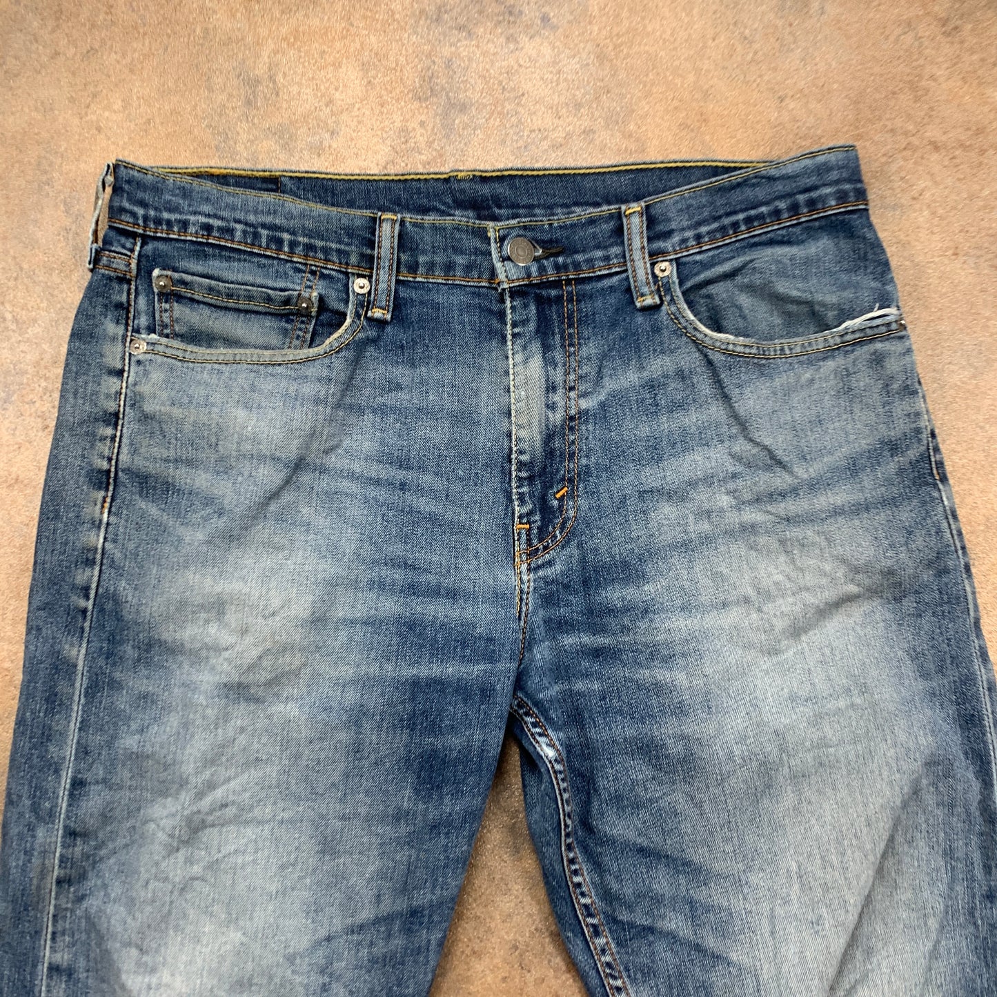 LEVI'S 504 Jeans W34 L31 Mens Regular Fit Straight Blue