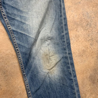 LEVI'S 504 Jeans W34 L31 Mens Regular Fit Straight Blue