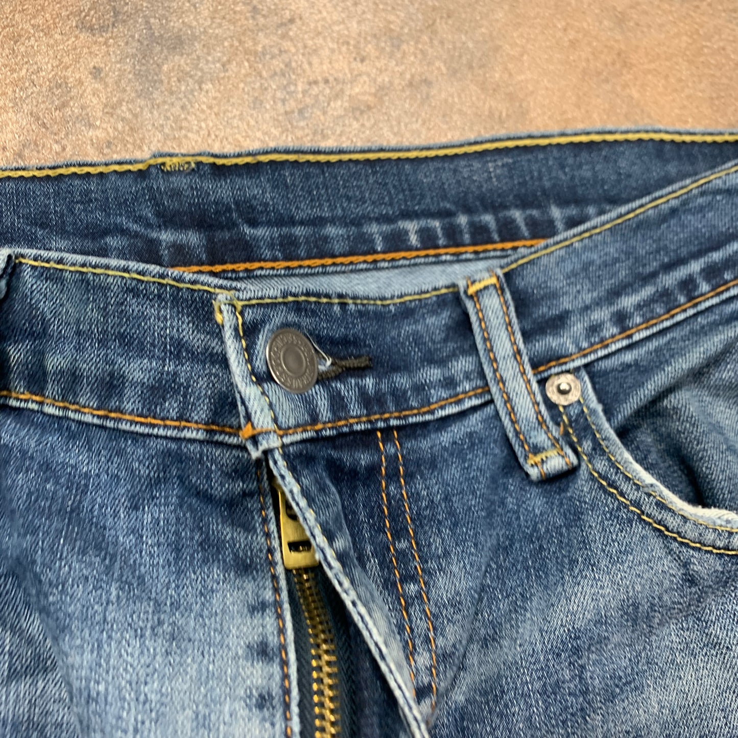 LEVI'S 504 Jeans W34 L31 Mens Regular Fit Straight Blue