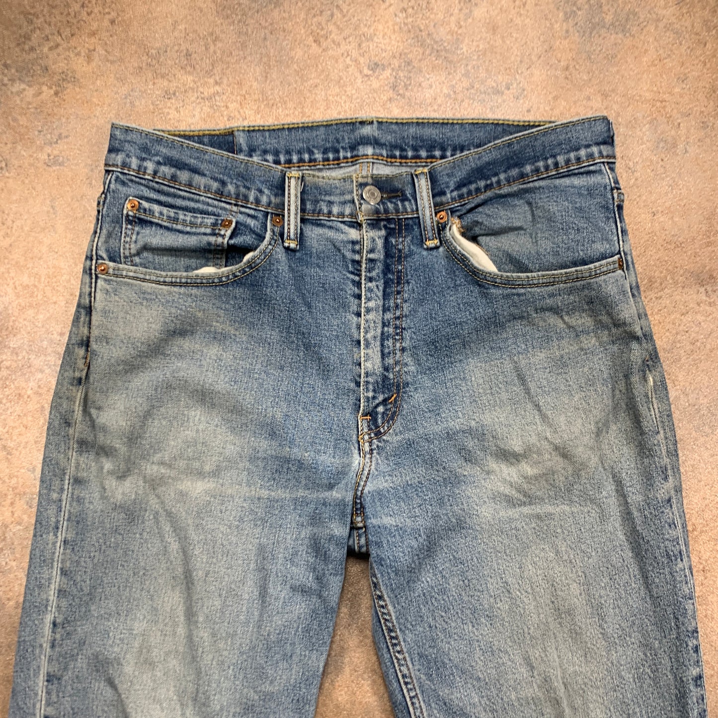 LEVI'S 516 Jeans W34 L34 Mens Regular Fit Straight Blue