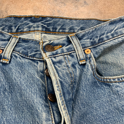 Vintage LEVI'S 618 Jeans W30 L32 Mens Regular Fit Tapered Blue 70s