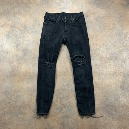 LEVI'S 519 Jeans W30 L26 Mens Skinny Fit Grey