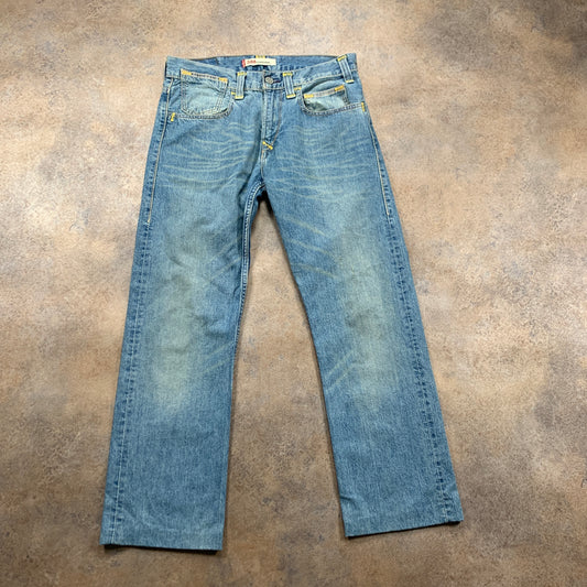 Vintage LEVI'S 506 Jeans W32 L29 Mens Regular Fit Straight Blue