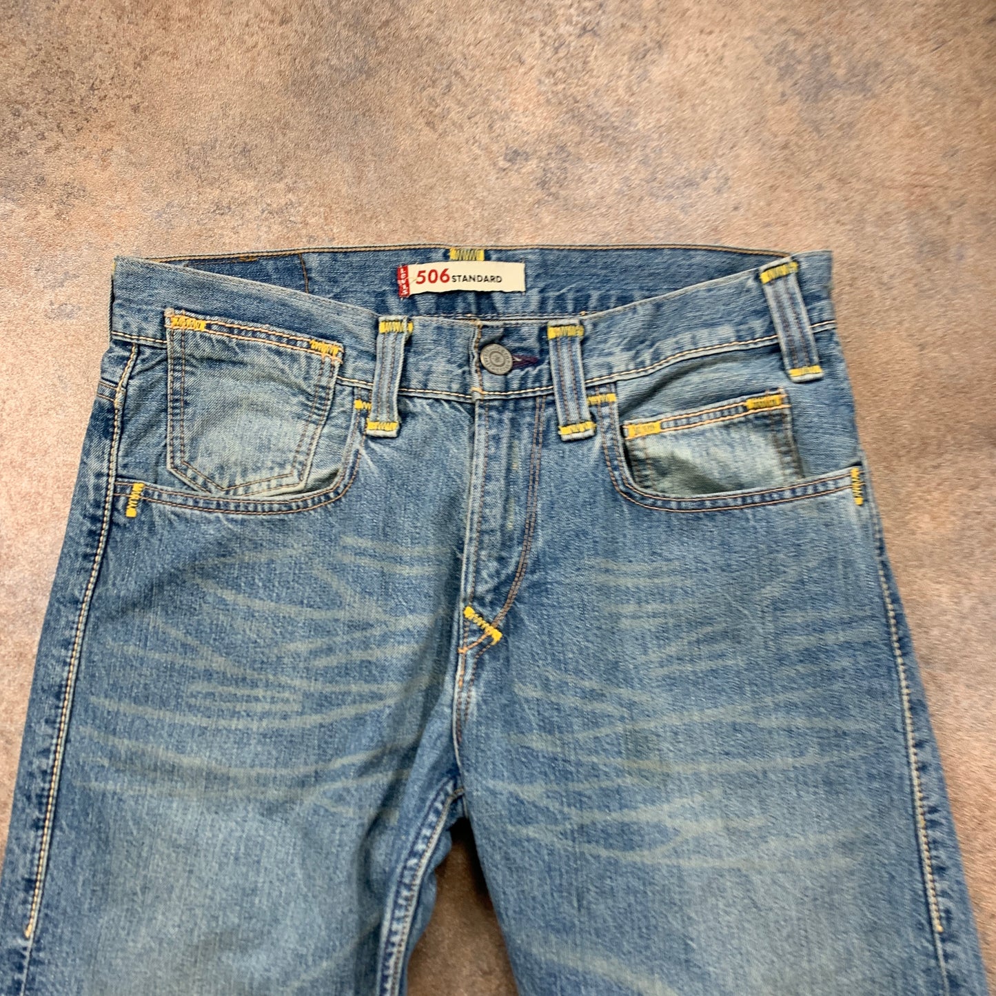 Vintage LEVI'S 506 Jeans W32 L29 Mens Regular Fit Straight Blue