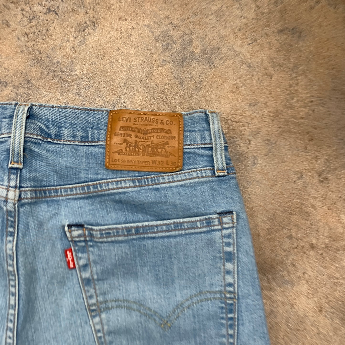 LEVI'S Skinny Tapered Jeans W32 L30 Mens Blue