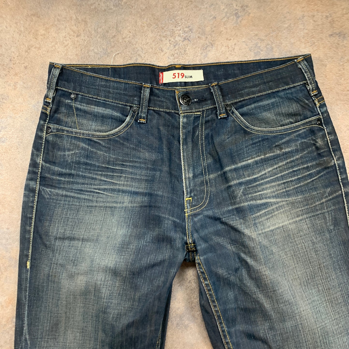 Vintage LEVI'S 519 Jeans W34 L32 Mens Slim Fit Blue