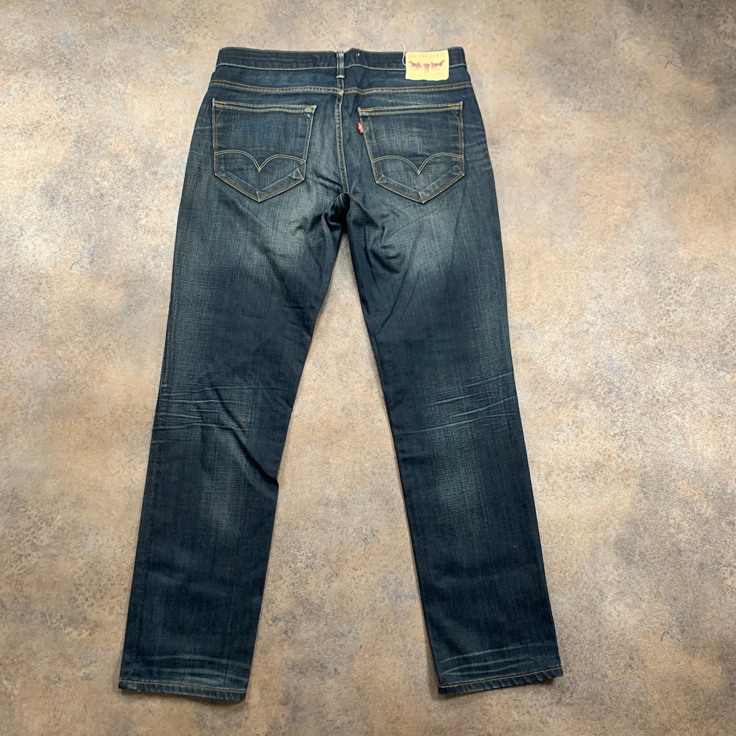Vintage LEVI'S 519 Jeans W34 L32 Mens Slim Fit Blue