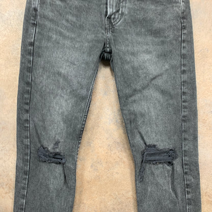 LEVI'S 519 Jeans W28 L29 Mens Skinny Fit Grey
