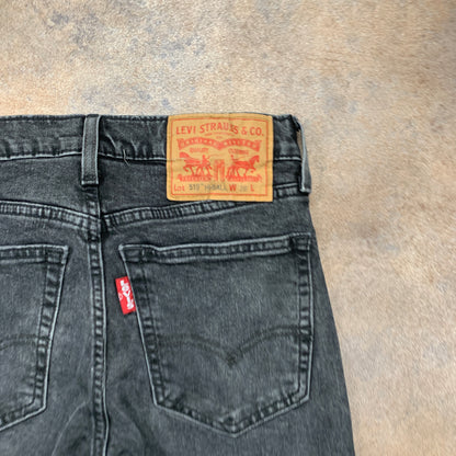 LEVI'S 519 Jeans W28 L29 Mens Skinny Fit Grey