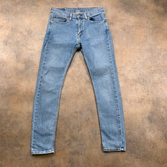 LEVI'S 519 Jeans W32 L29 Mens Skinny Fit Blue