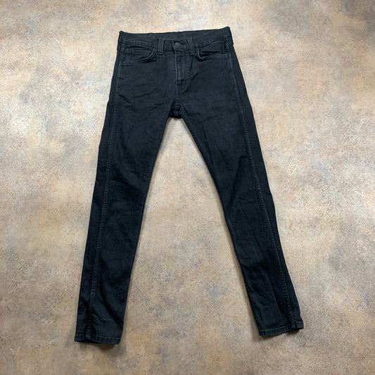 LEVI'S 519 Jeans W32 L30 Mens Skinny Fit Black
