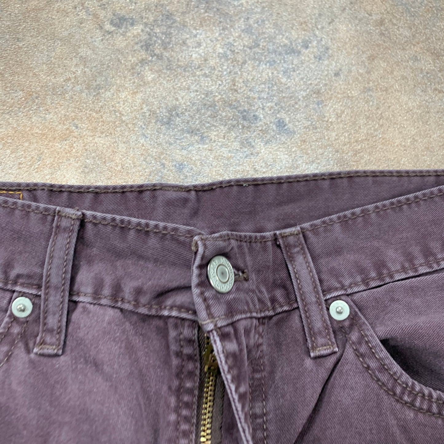 LEVI'S 508 Jeans W31 L30 Mens Slim Fit Straight Purple
