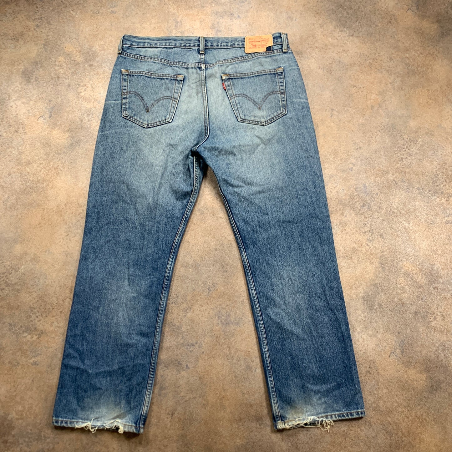Vintage LEVI'S 752 Jeans W38 L30 Mens Relaxed Fit Straight Blue