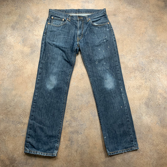 LEVI'S 504 Jeans W34 L32 Mens Regular Fit Straight Blue