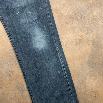 LEVI'S 504 Jeans W34 L32 Mens Regular Fit Straight Blue