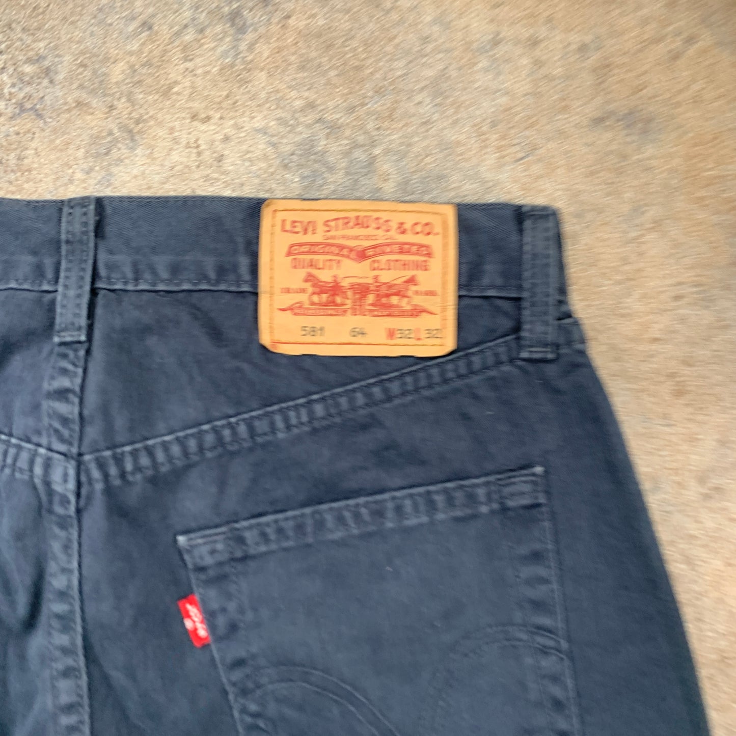 Vintage LEVI'S 581 Jeans W32 L32 Mens Regular Fit Straight Blue