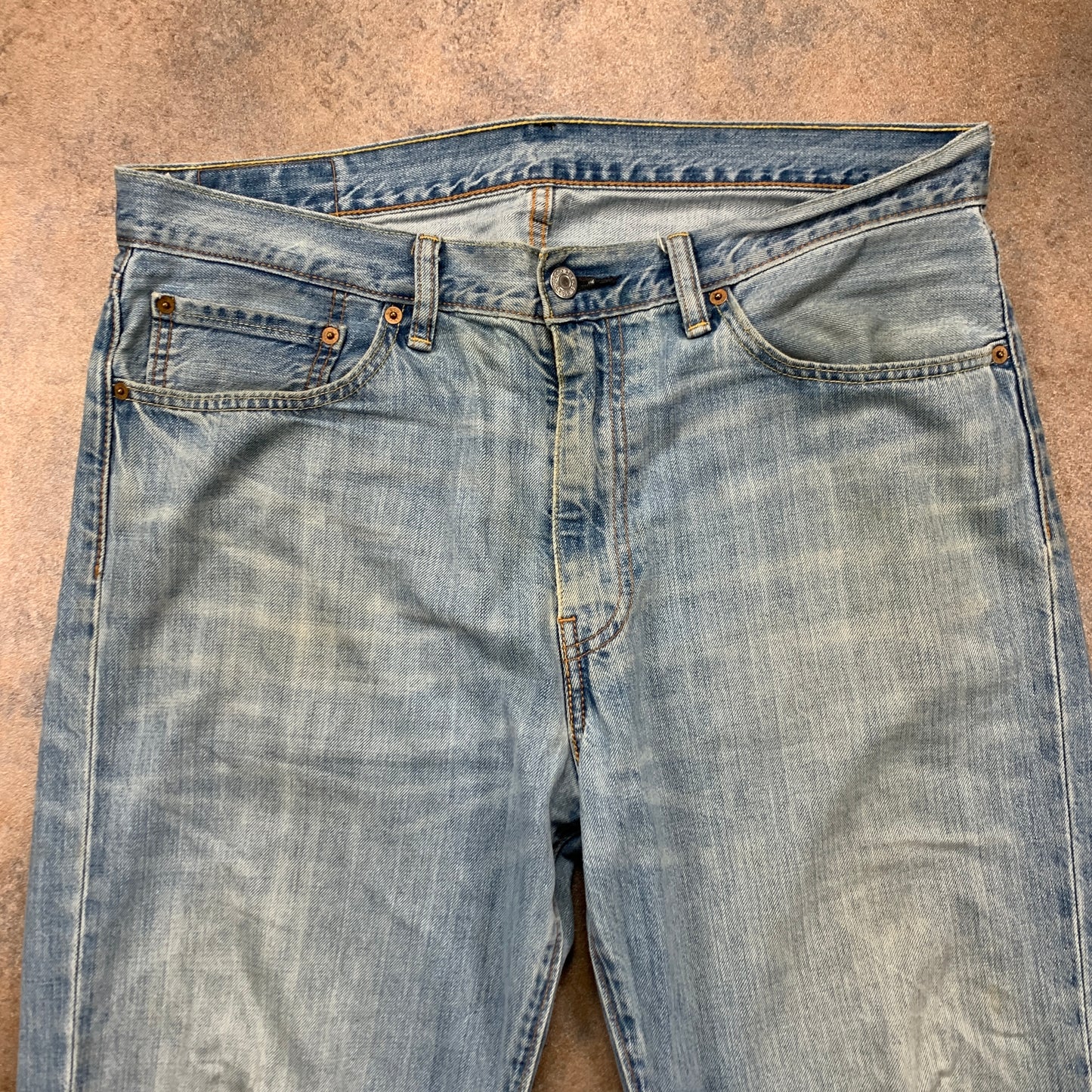LEVI'S 751 Jeans W36 L32 Mens Regular Fit Straight Blue