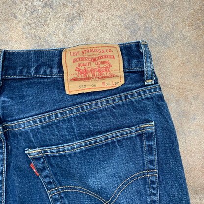 Vintage LEVI'S 582 Jeans W34 L29 Mens Relaxed Fit Straight Blue