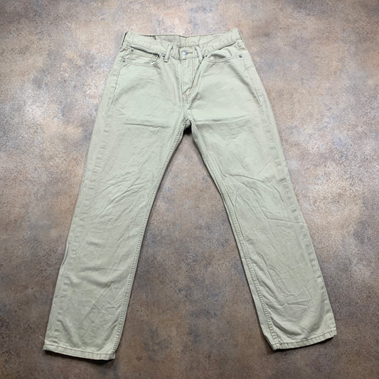 LEVI'S 514 Jeans W32 L29 Mens Regular Fit Straight Beige