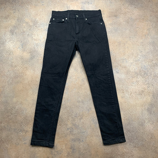 LEVI'S 512 Jeans W29 L28 Mens Slim Fit Tapered Black
