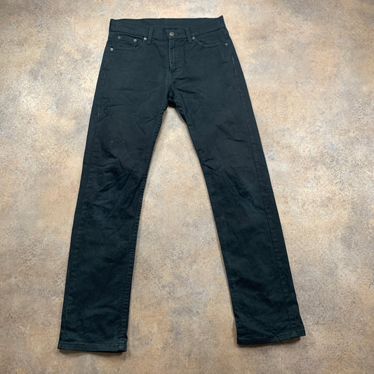 LEVI'S 513 Jeans W29 L32 Mens Slim Fit Black
