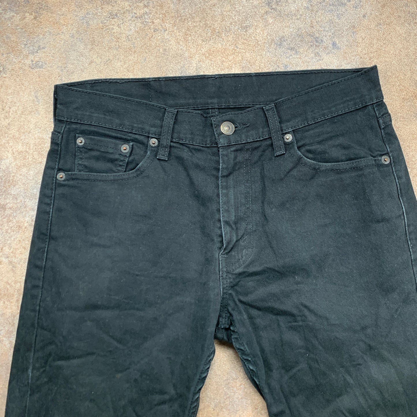LEVI'S 513 Jeans W29 L32 Mens Slim Fit Black