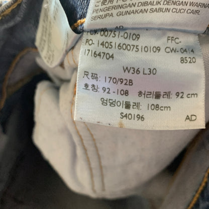 LEVI'S 751 Jeans W36 L30 Mens Regular Fit Straight Blue