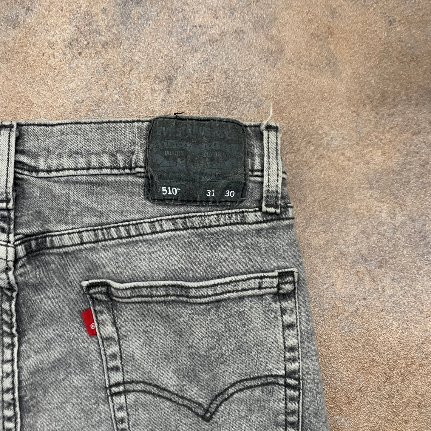 LEVI'S 510 Jeans W31 L28 Mens Skinny Fit Grey