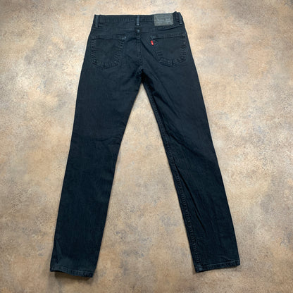 LEVI'S 511 Jeans W30 L32 Mens Slim Fit Black