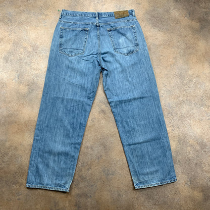 Nautica Jeans W34 L30 Mens Relaxed Fit Straight Blue