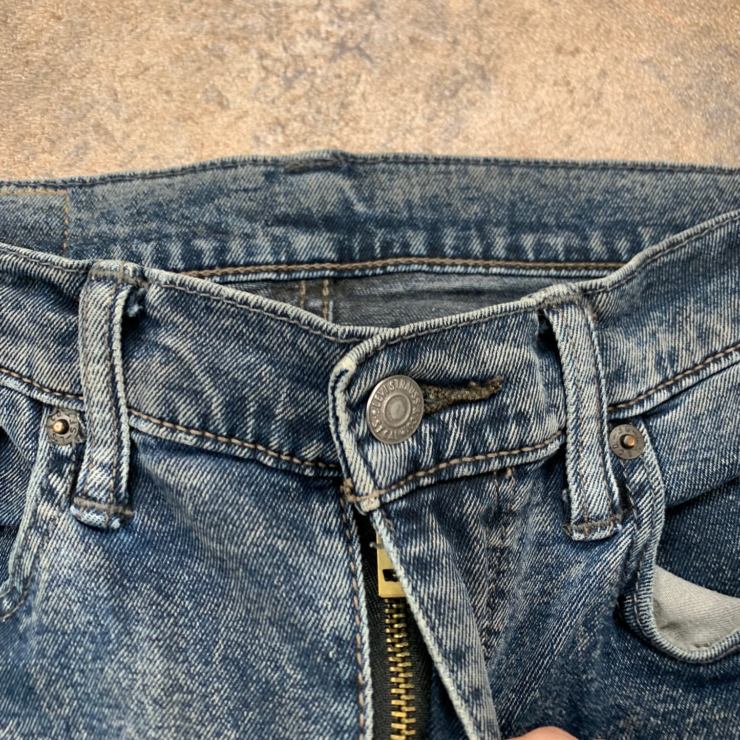 LEVI'S 519 Jeans W30 L30 Mens Skinny Fit Blue