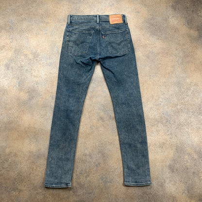LEVI'S 519 Jeans W30 L30 Mens Skinny Fit Blue
