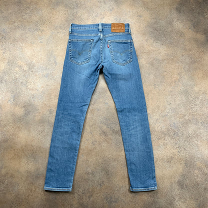LEVI'S 519 Jeans W27 L28 Mens Skinny Fit Blue