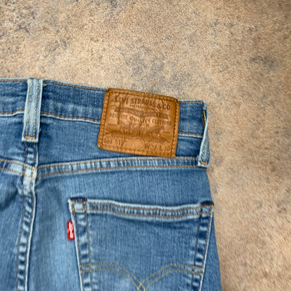 LEVI'S 519 Jeans W27 L28 Mens Skinny Fit Blue