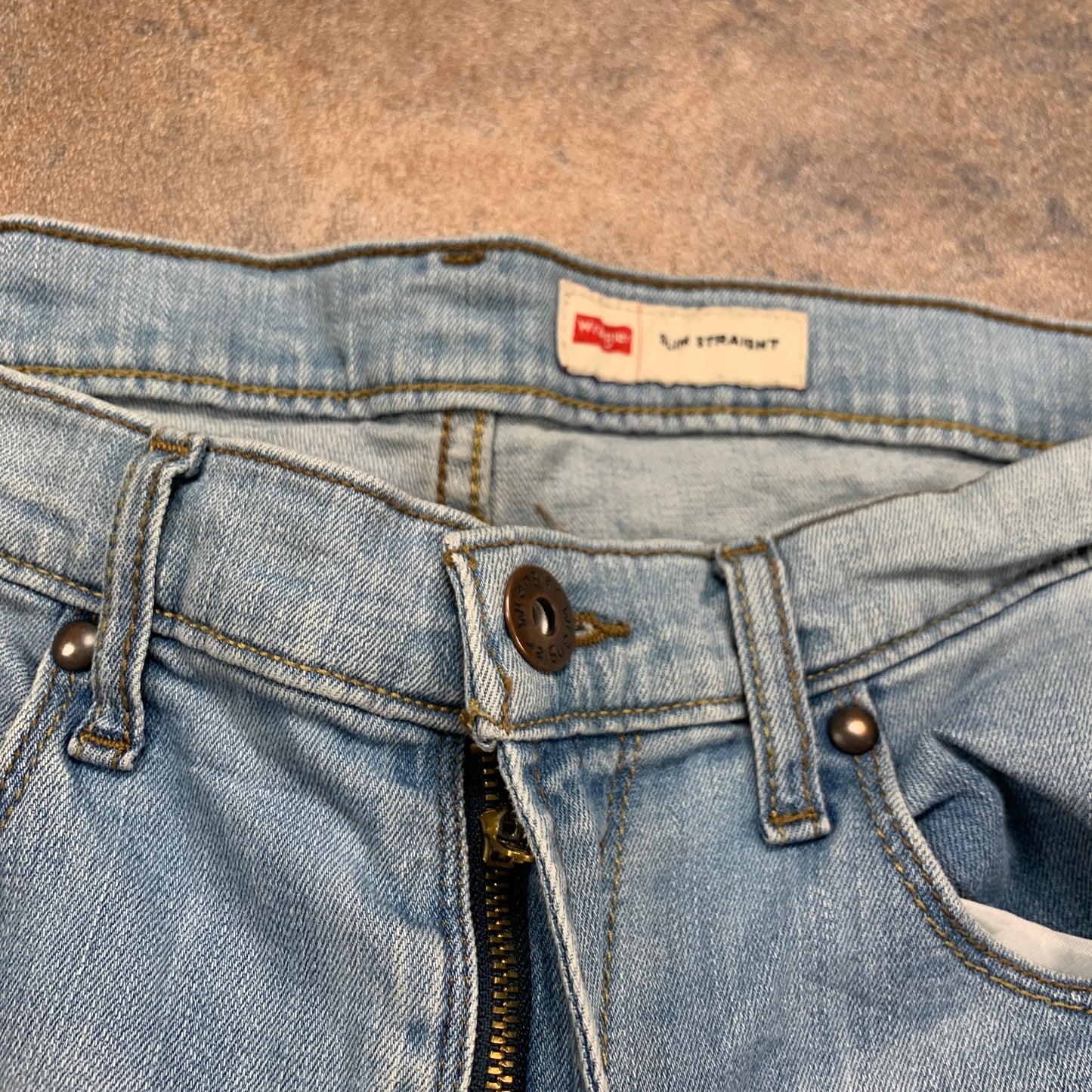 Wrangler Jeans W32 L32 Mens Slim Fit Blue