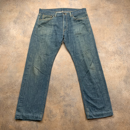 LEVI'S Jeans W34 L30 Mens Regular Fit Straight Blue
