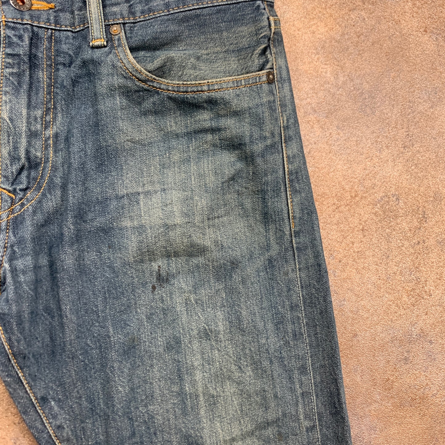 LEVI'S Jeans W34 L30 Mens Regular Fit Straight Blue