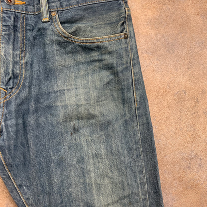 LEVI'S Jeans W34 L30 Mens Regular Fit Straight Blue