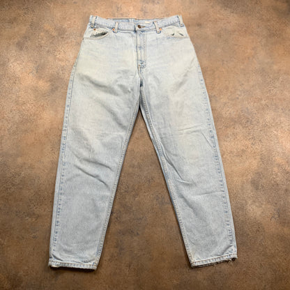 Vintage LEVI'S 550 Jeans W34 L30 Mens Relaxed Fit Tapered Blue 70s