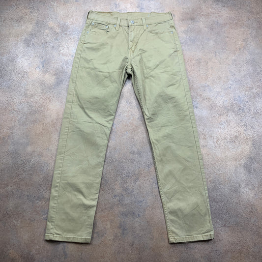 LEVI'S 502 Jeans W30 L30 Mens Slim Fit Beige