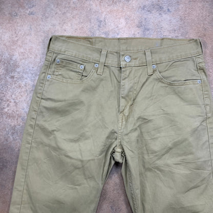 LEVI'S 502 Jeans W30 L30 Mens Slim Fit Beige
