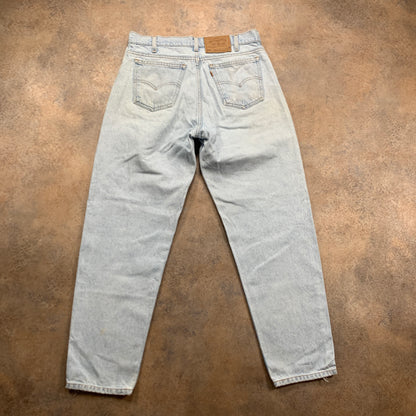 Vintage LEVI'S 550 Jeans W34 L30 Mens Relaxed Fit Tapered Blue 70s