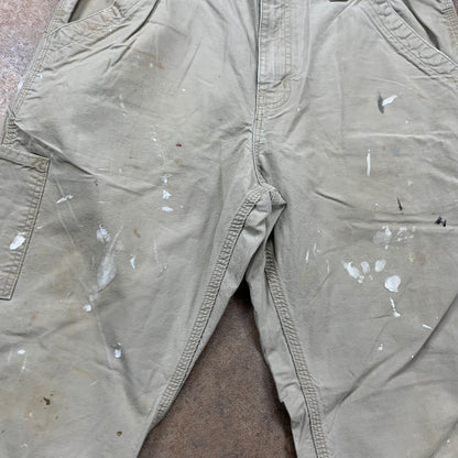 Vintage Carhartt Jeans W34 L30 Mens Relaxed Fit Straight Beige
