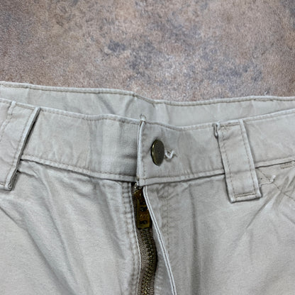 Vintage Carhartt Jeans W34 L30 Mens Relaxed Fit Straight Beige