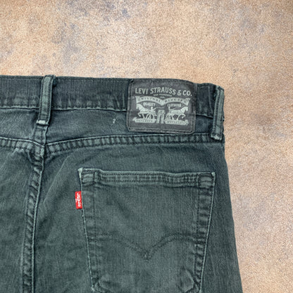LEVI'S Jeans W32 L31 Mens Slim Fit Green